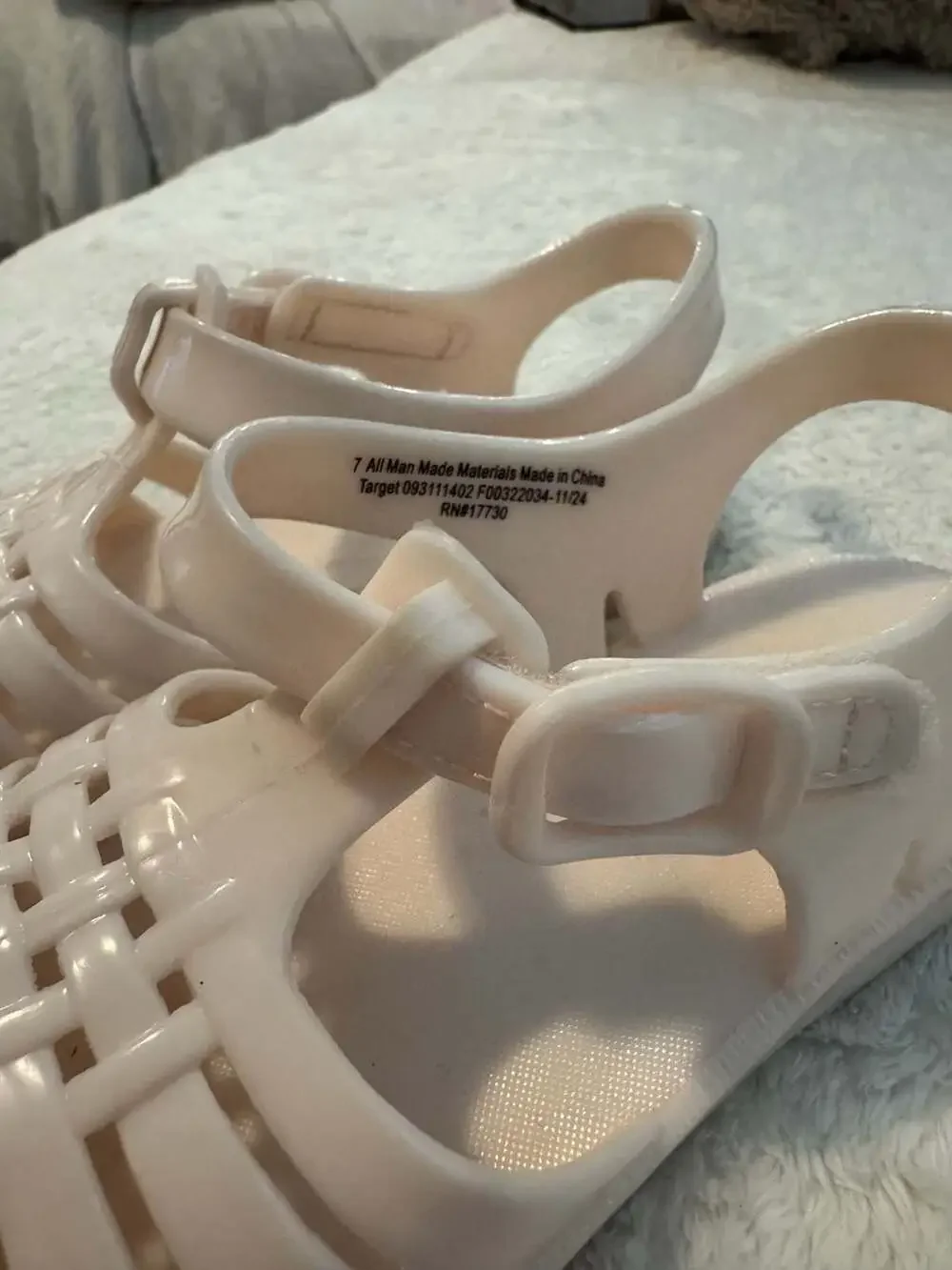 Cat & Jack Toddler Girl Jelly Sandals in Blush Pink